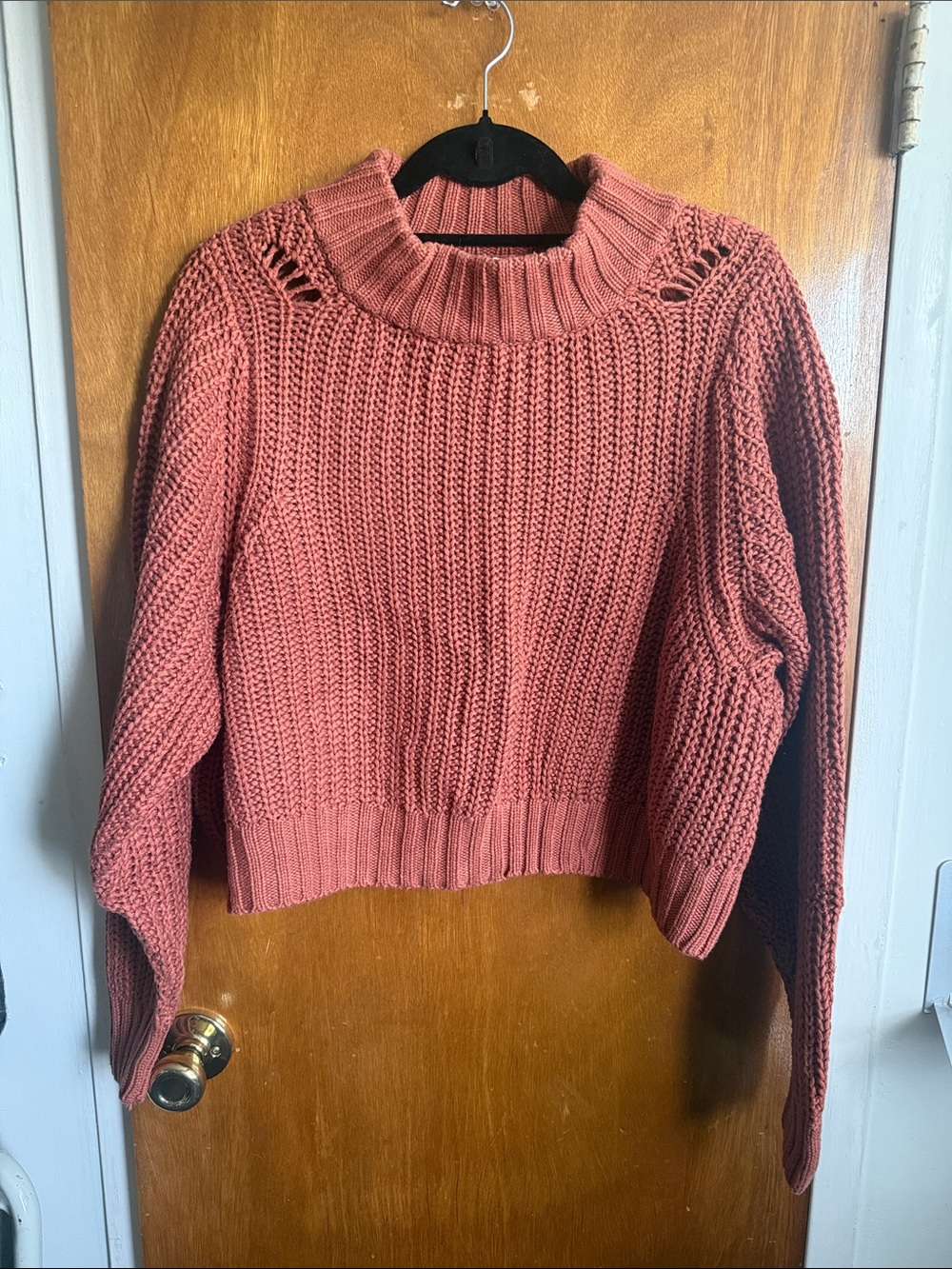 Women's Crewneck Sweater in Rust